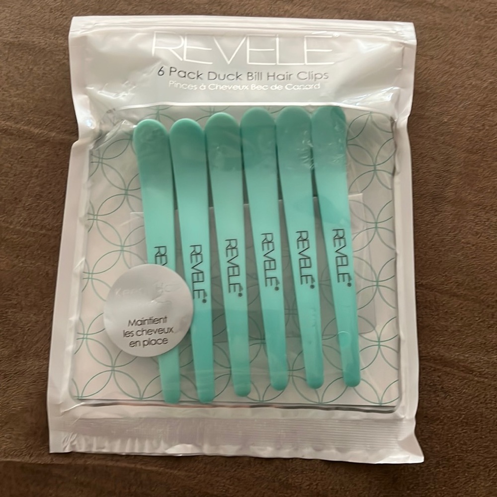 3/$20 REVELE 6 Pack DUCK BILL CLIPS *new*